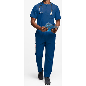 Cómodo Spandex Poliéster Hospital Scrub Sets Uniformes Higos Scrubs Sets Venta al por mayor Médico Hombres Mujeres Enfermería Scrub Sets - Product Image 4