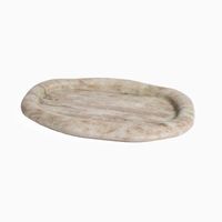 Plateau cocooning décoratif en marbre pour rangement de table Plateau élégant en marbre avec texture naturelle Home Office Bedroom Luxury Marble