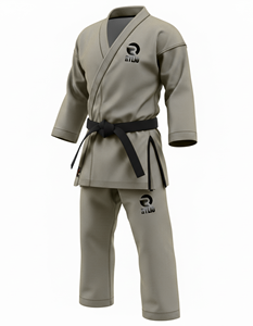 Traje de Karate personalizado al por mayor, uniforme de artes marciales Jiu Jitsu Gi para hombres, competición de entrenamiento para adultos, Material de algodón, proveedor con logotipo OEM - Product Image 1