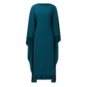 Muslim Ladies Abaya New Women's Muslim Clothing Elegant <b>Chiffon</b> Bat <b>Sleeve</b> Abaya With custom Embroidered - Product Image 2