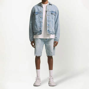 Fabricante de Pakistán, Pantalones Cortos de Mezclilla para Hombre, Servicio OEM, MOQ Bajo, Diseño Personalizado, Pantalones Cortos de Mezclilla de Buena Calidad - Product Image 5