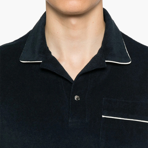 Polo 100% coton pour homme avec patte respirante à boutons-pression Tenue décontractée polyvalente pour toutes les saisons - Product Image 4