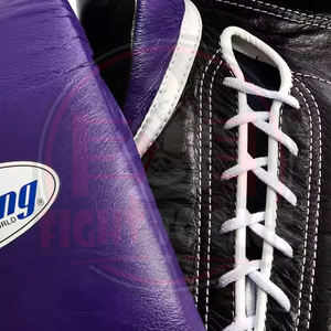 2026 Good Supplier Trendy Product Leather Shock Absorbing Ergonomic Durable Moisture Wicking Full Finger Sparring Lace-up OEM - Product Image 4