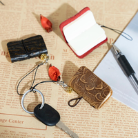 Mini deri notebooklar sevimli el yapımı cep dergisi anahtarlık 64 sayfa Vintage minik günlüğü estetik aşk tarzı hediye fikri