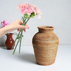 Macetas y jardineras inteligentes de bajo precio, maceta de ratán para decoración de jardín con soporte de hierro, soporte negro de Pie Grande - Product Image 4