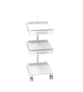 Soporte Móvil para Dispositivos Médicos Modernos CLEBER FORLI 40176 de Acero Inoxidable, Resistente, Ajustable, Silencioso y de Fácil Instalación - Product Image 1