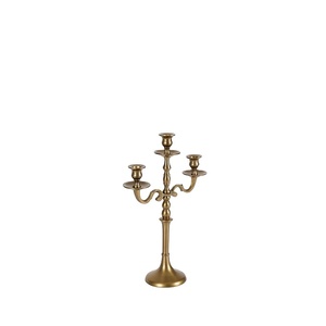 Candelabro de 5 brazos chapado en oro para boda e Iglesia, elegante diseño, lujoso, disponible a precio de fábrica y venta al por mayor, barato - Product Image 1