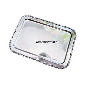 <b>Mirror</b> Polished Metal Chocolate <b>Tray</b> Premium Quality Handmade Chocolate Platter Classic Stylish New Chocolate <b>Tray</b> - Product Image 2