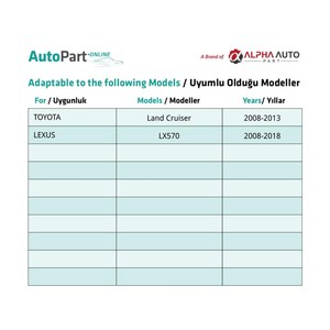 อะไหล่ซ่อมกระจกสำหรับโตโยต้าแลนด์ครุยเซอร์, เล็กซัส LX570 - Product Image 6