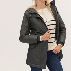 Veste parka longue à capuche pour femme - Design léger, imperméable et coupe-vent pour l'hiver, avec une sensation douce et un look élégant - Product Image 4