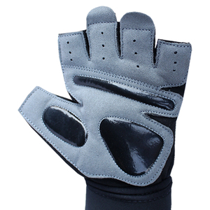 ถุงมือยกน้ำหนักแบบขายส่ง พร้อมที่รัดข้อมือ ปิดด้วยแถบตีนตุ๊กแก ครึ่งนิ้ว ไนลอน กันน้ำ สำหรับออกกำลังกาย 男女兼用 - Product Image 6