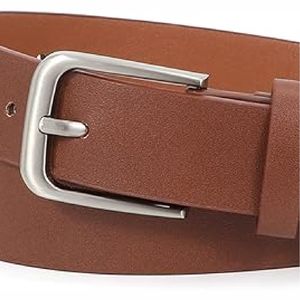 Meilleure vente 2025 ceinture en cuir de vachette véritable décontractée pour hommes avec boucle en alliage d'acier ceinture en cuir de vachette de haute qualité - Product Image 2