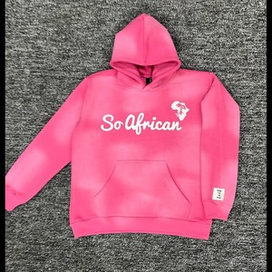 Ensemble de survêtement hiver Terry 100% Coton, couleur unie délavée au soleil, avec sweat à capuche et pantalon de survêtement évasé à imprimé numérique - Product Image 5