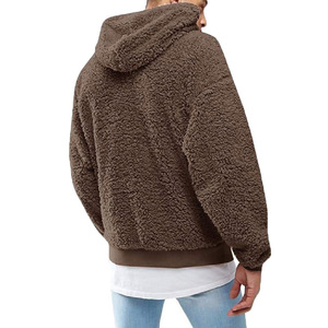 <b>Mens</b> Oversized Winter <b>Hoodie</b> <b>Sherpa</b> Wool Pullover Streetwear Fleece <b>Hoodie</b> Plus Size Cotton Sweatshirt Warm Casual Hoodies - Product Image 4