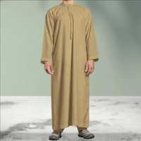 Thobe Taille Musulmane Poche Couleur Unie Conception Arabe Robe Arabie Qatar Mode Hommes Vêtements Islamiques par AM IMPEX