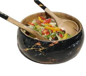 Bols de service en bois faits à la main, polis, écologiques, contemporains, personnalisables et durables pour les fêtes - Product Image 2