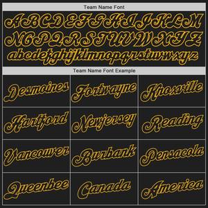 Özel beyaz-siyah altın otantik bölünmüş moda beyzbol forması - Product Image 4