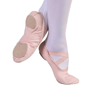 Chaussures de ballet tout-en-un à semelle épaisse, petites chaussures en cuir pour femmes, nouvelles, élégantes, légères, pour la danse - Product Image 1