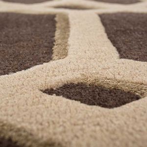 Meilleur tapis écologique doux moderne tufté à la main floral antidérapant lavable à poils moyens laine coton cuisine salle à manger - Product Image 3