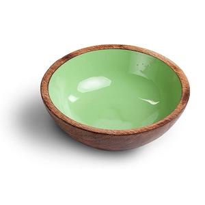 Ensaladera clásica lujosa de madera de acacia con pulido brillante de patrón cuadrado tallado para el artículo artesanal del restaurante del hogar-menor costo - Product Image 6