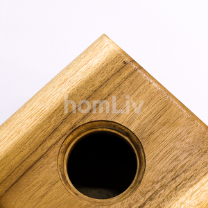 Natural Teak Wood <b>Tissue</b> Box Cover Square Napkin Holder Rustic Table Decor for <b>Wedding</b> Dining Room Handmade Sustainable Material - Product Image 4