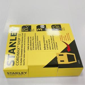 Carton jaune noir de logo de taille personnalisée empaquetant des boîtes d'expédition dures stratification UV de Matt pour le supermarché industriel en relief - Product Image 4