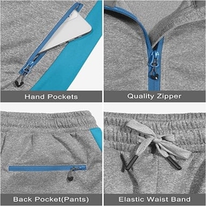 ชุดวอร์มพรีเมียมแบบมีฮู้ด 2 ชิ้น ผ้าคอตตอนผสมโพลีเอสเตอร์ สีพื้น สำหรับผู้หญิง ขนาดสั่งตัดได้ มีทุกสีปกติ - Product Image 6