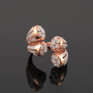 แหวนแต่งงานประดับเพชรสำหรับผู้หญิง14K/18K ทองอินเทรนด์สำหรับปาร์ตี้ที่ผ่านการรับรองจาก IGI - Product Image 2