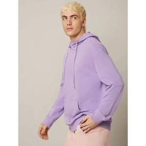 Sweat à capuche d'hiver 100 % coton polaire pour homme, style tendance, taille personnalisée, design à cordon de serrage, streetwear vierge, prix abordable - Product Image 3