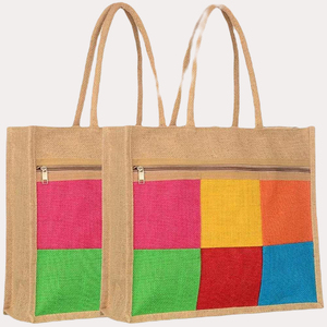 Bolsa de compras de yute con logotipo personalizado de alta calidad, artículo personalizado de lona de algodón con patrón de estilo único exclusivo para clientes del Reino Unido - Product Image 4