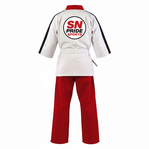 Uniforme de Karate Personalizado de Buena Calidad, Unisex, Color Personalizado, 100% Algodón, Transpirable, Ligero y Duradero para Adultos, 260g - Product Image 3