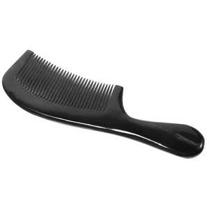Peigne à cheveux moderne en corne de vache naturelle, écologique, fait main, poli, durable, à dents larges - Product Image 2