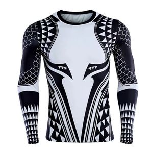 Venta al por mayor OEM MMA Rash Guard logotipo personalizado Unisex poliéster/algodón transpirable ecológico secado rápido ropa de compresión manga completa - Product Image 6