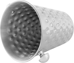 Seau à glace martelé en acier inoxydable, finition argentée, refroidisseur de vin et de champagne isolé pour la maison, l'hôtel et le bar, approvisionnement en vrac - Product Image 4
