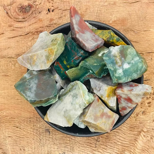 Natural <b>Raw</b> Ocean Jasper <b>Crystal</b> Untreated Loose Rough Gemstone Custom Size for Jewelry Making - Product Image 1