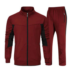 Ropa Deportiva de Invierno para Hombre, Diseño Personalizado, Servicio OEM, Chándal de Entrenamiento, Conjunto de Dos Piezas con Cremallera Informal, 100% Algodón, Secado Rápido, Ligero - Product Image 1