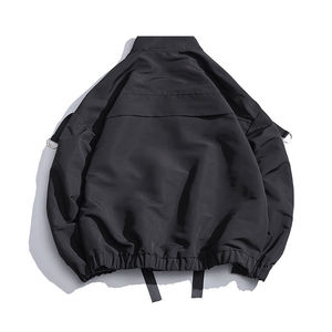 Chaqueta de lluvia de invierno con capucha transpirable impermeable para hombre al por mayor logotipo frontal holgado personalizable - Product Image 2