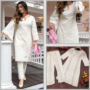 ดีไซน์อินเทรนด์และล่าสุดบนคอร์ติมีสไตล์พร้อมกางเกงออลโลเวอร์ล้านาวีพร้อมงานปักด้ายหนัก-2024 - Product Image 5