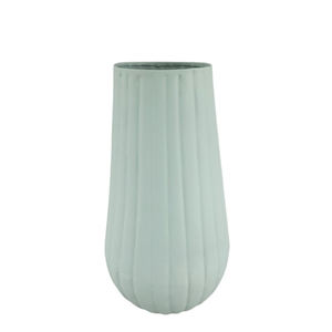 Vase à fleurs aspect oeuf en fer de forme ronde Vases en métal de couleur verte brillante pour décorations de mariage et de table - Product Image 5