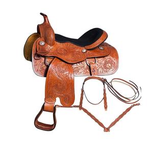 Meilleures ventes de selle en cuir durable Western selle de cheval anglaise pour l'équitation et les sports de plein air - Product Image 1