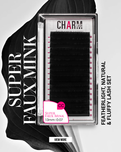 Extensión de pestañas CharmLash, suministros al por mayor, extensiones de pestañas personalizadas, embalaje de pestañas e impresión de logotipos, bandeja de longitud mixta - Product Image 3