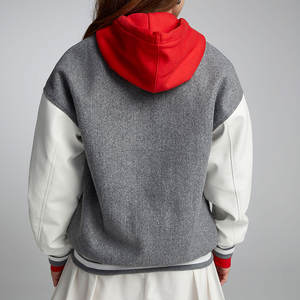 Chaqueta de mezclilla estilo universitario con letras de hip hop 2026 para mujer, abrigos de béisbol con botones de tela de lana, chaquetas de baloncesto, top - Product Image 3