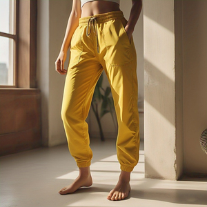 2025 vêtements de sport taille haute cordon pantalon pantalon femmes Jogging vêtements de course survêtement pantalons de survêtement pyjama dames - Product Image 6