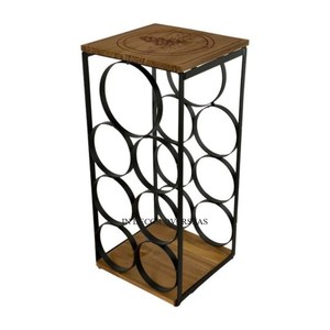 Base de diseño única de mármol blanco de aspecto magnífico y soporte de botella de vino de Metal de alta calidad chapado en oro de alta calidad soporte de decoración - Product Image 2