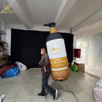 Bouteille de cosmétique gonflable pour événement commercial de magasin de cosmétiques, accessoire pour défilé