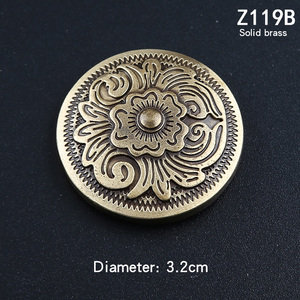 Handmade Leather Craft Decoration Special <b>Bag</b> Parts <b>Accessories</b>-Metal Buttons Brass Cloth Clasp Coin Clasp Purse Button for - Product Image 3