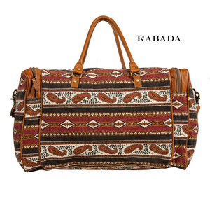 Couverture de selle sac polochon aztèque unisexe duffle cuir week-end sac de voyage sac à main Style occidental mode - Product Image 3