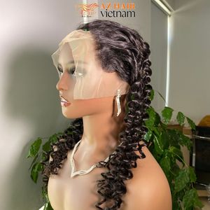 Paquetes de Cabello Remy Vietnamita Virgen al por Mayor con Cutícula Alineada, de 8 a 32 Pulgadas, con Doble Trama a Máquina, Ondulado Profundo y Rizado al Agua para Salones - Product Image 4