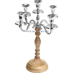 Candelabros iluminadores de mesa de Color negro de hierro metálico, candelabros de interior y exterior de gran tamaño de último diseño para uso en bodas - Product Image 6