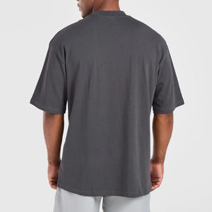 Camisetas de Algodón 100% para Hombre, Corte Holgado, Tejido Grueso de Alta Calidad, Tallas Grandes, Color Sólido, Diseño Personalizado, Ropa Casual de Verano para Hombre - Product Image 2